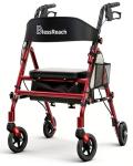 Lightweight Foldable Rollator Walker for Seniors 350 lb
