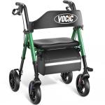 Walkers for Seniors, Z21 Rollator Walker with Seat Supports 350lb, 8" Big Wheels for All Terrain, Ergonomic Arc Seat & 6" Ultra Backrest Foldable Walker, Dual Height Adjustment, Lightweight 2025