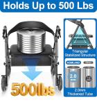 Heavy Duty Carbon Ultralight Rollator for Seniors