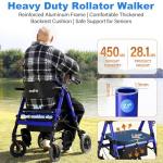 StrollAid 2-in-1 Rollator and Transport Chair