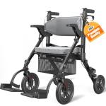 Vocic 2-in-1 Ultralight Rollator and Transport Chair