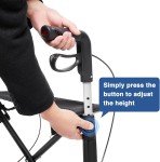 Lightweight Carbon Fiber Rollator Walker for Seniors