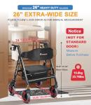 FlyingJoy Ultralight Rollator with Seat, 450Lb Capacity