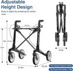 Lightweight Carbon Fiber Rollator Walker for Seniors