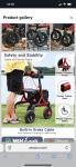 Rollator Walker for Seniors, Lightweight Foldable All Terrain Rolling Walker wit