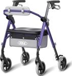 Rollator Walker for Seniors with Seat Max 380lb Foldable All Terrain Walker