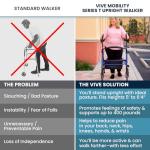 Vive Bariatric Upright Walker for Tall Seniors