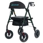 ELENKER All-Terrain Rollator Walker with 10” Wheels