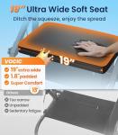 VOCIC Walkers for Seniors Z59, 2 in 1 Walker Wheelchair Combo, 400 LBS Weight Capacity, 10" All Terrain Rollator with Extra Wide Seat & Backrest, Heavy Duty Rollator with Cup Holder，FSA HSA Eligible