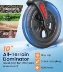 VOCIC Walkers for Seniors Z59, 2 in 1 Walker Wheelchair Combo, 400 LBS Weight Capacity, 10" All Terrain Rollator with Extra Wide Seat & Backrest, Heavy Duty Rollator with Cup Holder，FSA HSA Eligible