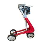 byAcre Carbon Ultralight Rollator with Seat - Red
