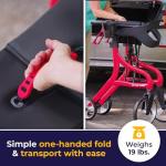 Red Drive Medical Nitro Sprint Rollator Walker