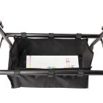 Black Heavy Duty Rolling Rollator Folding Walker Wide Seat With 4 Wheels