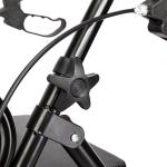 Black Heavy Duty Rolling Rollator Folding Walker Wide Seat With 4 Wheels