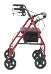 Drive Medical Carbon Ultralight Rollator Walker, Red