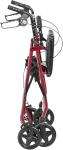 Drive Medical Carbon Ultralight Rollator Walker, Red