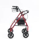 Drive Medical Carbon Ultralight Rollator Walker, Red