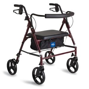 Medline Bariatric Rollator Walker with 8" Wheels