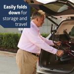 Medline Bariatric Rollator Walker with 8" Wheels