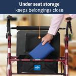 Medline Bariatric Rollator Walker with 8" Wheels