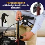 Flame Red 3-Wheel Medical Rollator