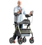 HOMLAND Lightweight Rollator Walker with Adjustable Arms