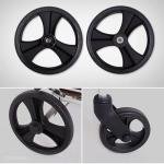 Foldable Rollator Walker Shopping Cart with Seat, Carbon Steel Portable Trolley for Seniors, Large Capacity, Lightweight, Adjustable, 120kg Load Bearing