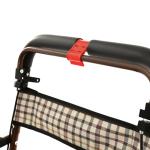 banborba Foldable Rollator Walkers for Seniors with Seat, Folding Shopping Trolley on Wheels, Shopping Utility Cart, Walking Aids for The Elderly, Carbon Steel Frame - 330 lbs Weight Capacity