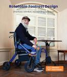 VOCIC Walkers for Seniors, Z55 2 in 1 Walker Wheelchair Combo, No-Bend Footrest, Rollator with 10" All Terrain Big Wheels, Transport Wheelchair Foldable, Rollator with Seat & Brakes, Storage Bag