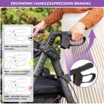 Heavy Duty Rollator Walker for Seniors w Seat, Foldable 2 in 1 Wheelchair Combo