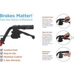 NOVA Traveler 3-Wheel Rollator Walker, All Terrain 8” Wheels BLACK 