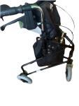 NOVA Traveler 3-Wheel Rollator Walker, All Terrain 8” Wheels BLACK 