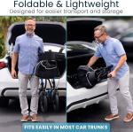 Vive All-Terrain Rollator Walker w/ 12” Pneumatic Wheels, Padded Seat & Backrest