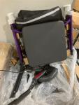 Rollator Walker W/ Seat 300Lb 10" All Terrain Folding Adjustable Purple