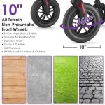Rollator Walker W/ Seat 300Lb 10" All Terrain Folding Adjustable Purple