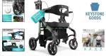 2-in-1 Walker & Wheelchair Combo with All-Terrain Wheels - Lightweight, Heavy...