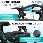 2-in-1 Walker & Wheelchair Combo with All-Terrain Wheels - Lightweight, Heavy...