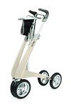 Oyster White Carbon Ultralight Rollator with Organizer