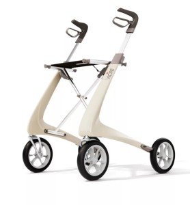 byACRE Carbon Ultralight Rollator Walker with Organizer Bag