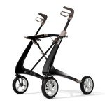 byACRE Ultralight Carbon Rollator Walker - Black