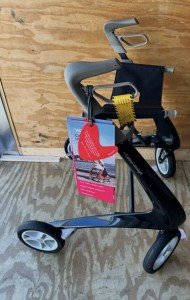 byACRE Carbon Ultralight Rollator Walker - Black