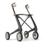 byACRE Carbon Ultralight Rollator Walker - Black