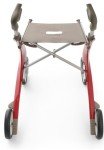 Carbon Ultralight Compact Rollator Walker - Red