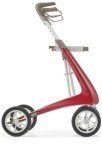 Carbon Ultralight Compact Rollator Walker - Red