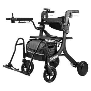 4-in-1 Ultralight Rollator and Electric Wheelchair