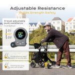 4-in-1 Ultralight Rollator and Electric Wheelchair