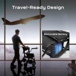 4-in-1 Ultralight Rollator and Electric Wheelchair