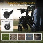 4-in-1 Ultralight Rollator and Electric Wheelchair