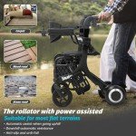 3-in-1 Electric Wheelchair & Lightweight Rollator