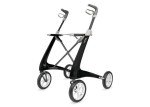 byACRE Carbon Ultralight Rollator Walker with Organizer Bag,Regular Track, Black